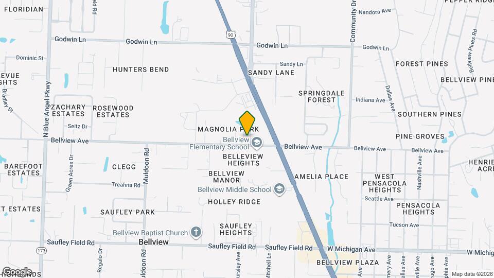 4456 Bellview Ave Map and Location Details