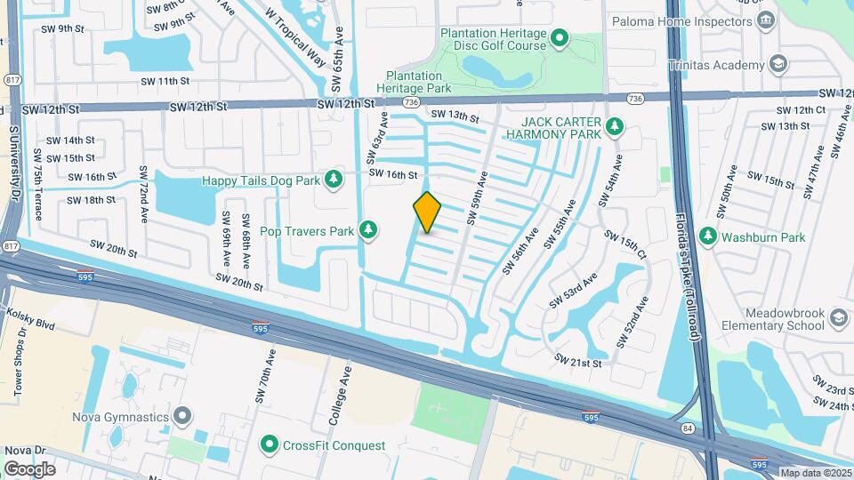6020 SW 17th Ct Map and Location Details