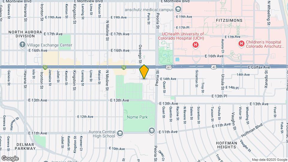 11910 E 14th Ave Map and Location Details
