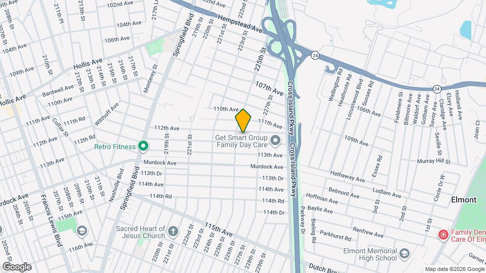 225-18 112th Ave Map and Location Details