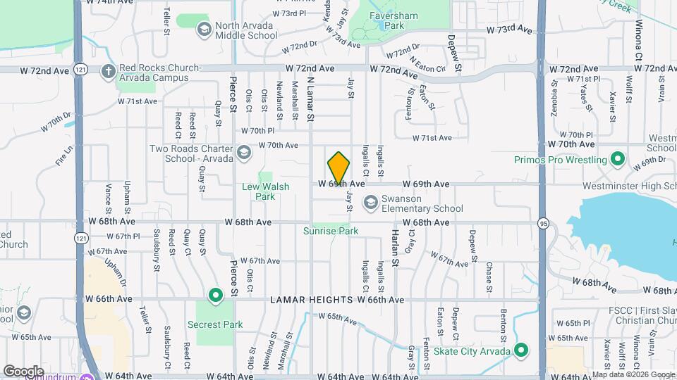 6238 W 69th Ave Map and Location Details