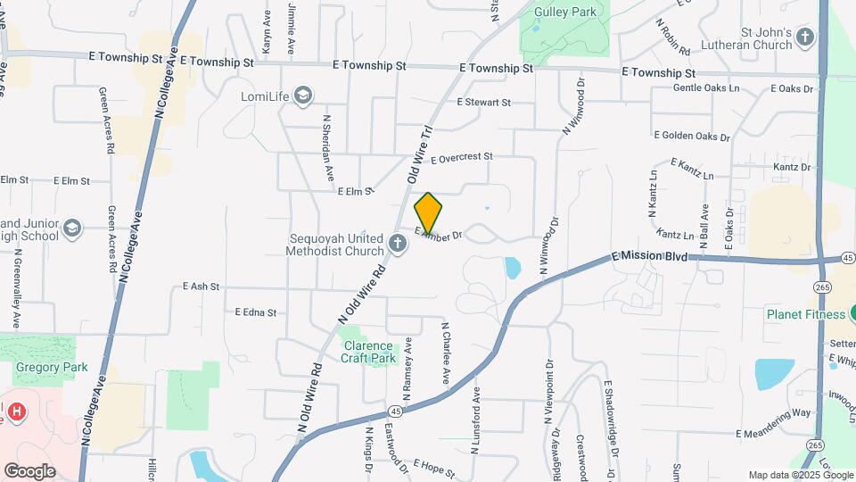 1381 E Amber Dr Map and Location Details