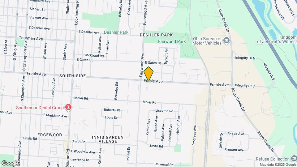 1559 Frebis Ave Map and Location Details