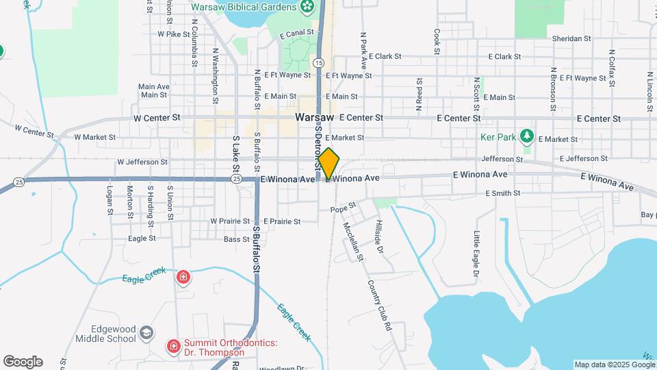 410 E Winona Ave Map and Location Details