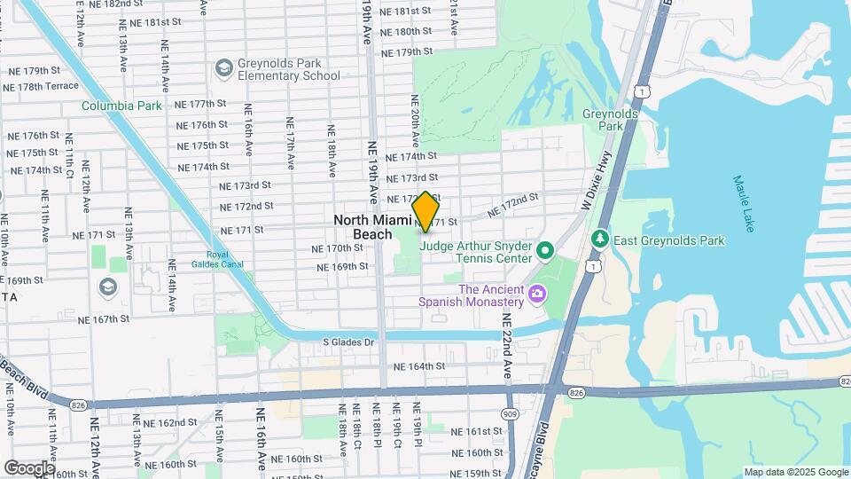 17001 NE 20th Ave Map and Location Details