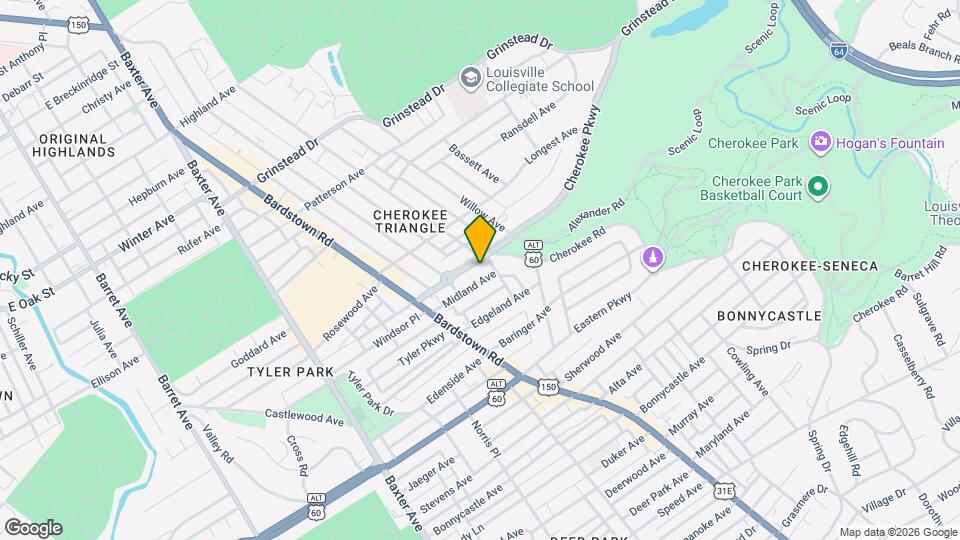 2124 Cherokee Pkwy Map and Location Details