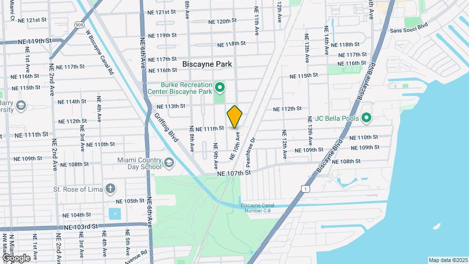 11020 NE 10th Ave Map and Location Details