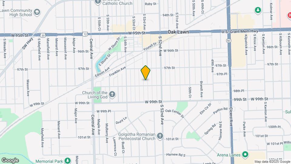 9737 S 53rd Ave Map and Location Details