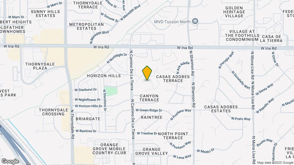 6970 N Asterion Ln Map and Location Details