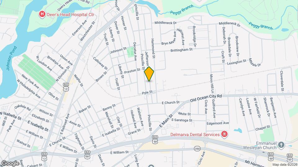 412 Jefferson St Map and Location Details