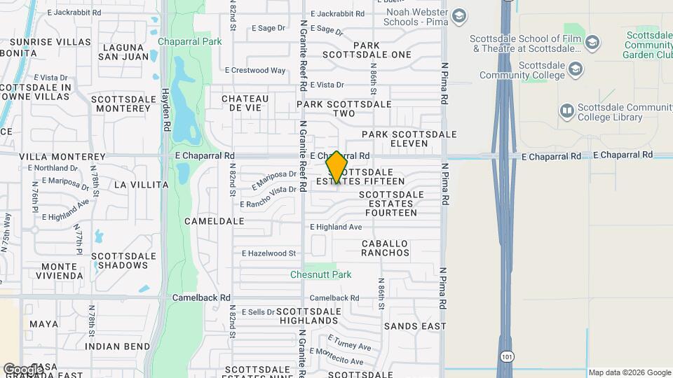 4883 N Granite Reef Rd Map and Location Details