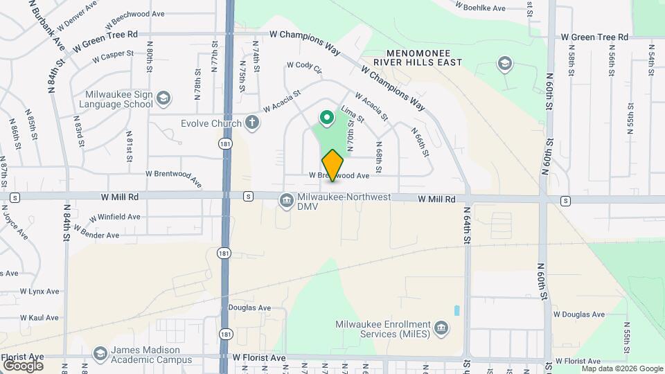 7032A W Mill Rd Map and Location Details