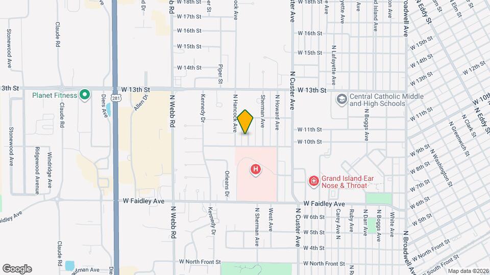 1012 N Sheridan Ave Map and Location Details