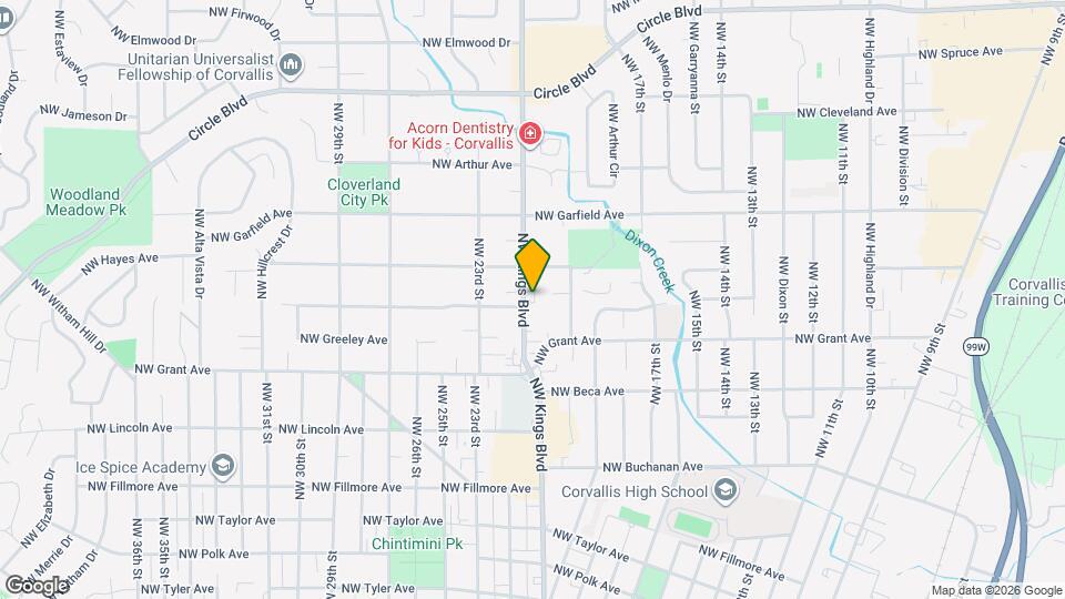 1417 NW Kings Blvd Map and Location Details