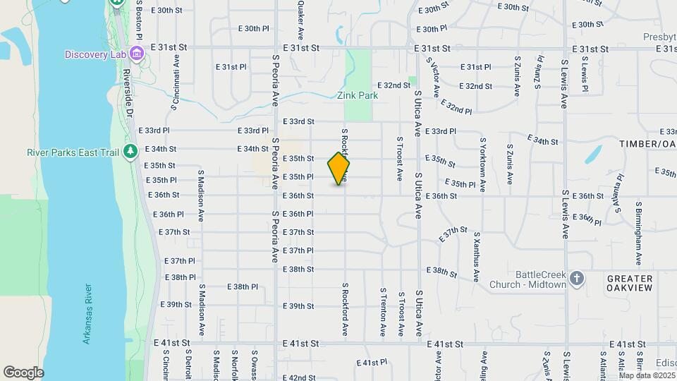 1439 E 36th St Map and Location Details