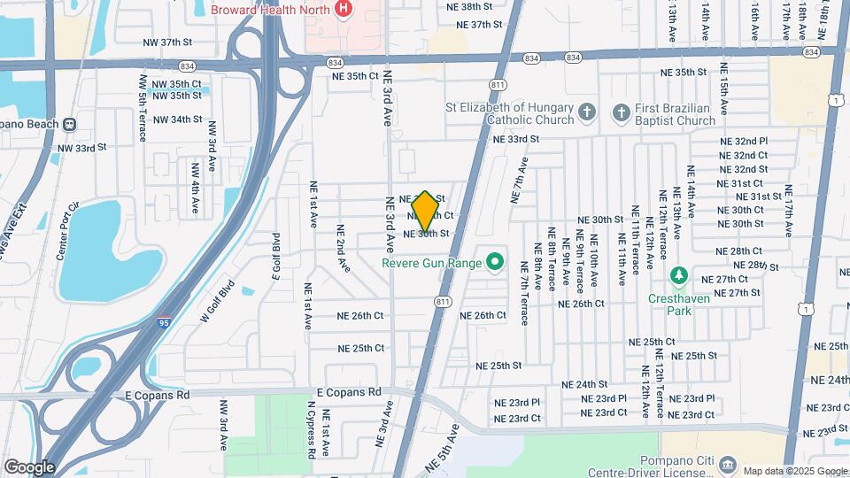 400 NE 30th St Map and Location Details