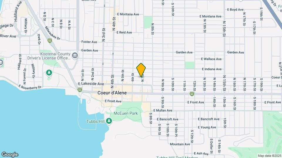 622 E Coeur D' Alene Ave Map and Location Details