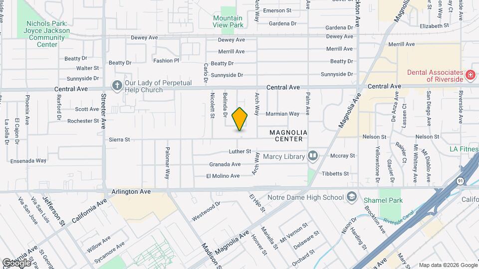 4773 Sierra St Map and Location Details