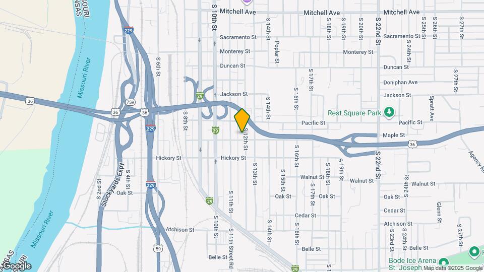 2136 S 12th St Map and Location Details