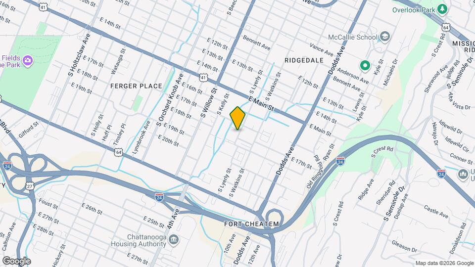 1709 S Lyerly St Map and Location Details