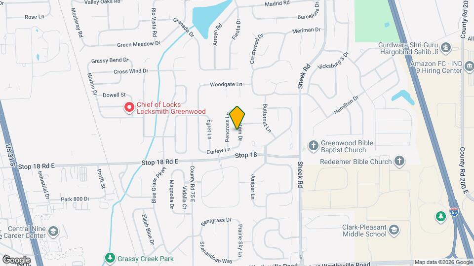 1470 Bluestem Dr Mapa y Detalles de la Ubicación