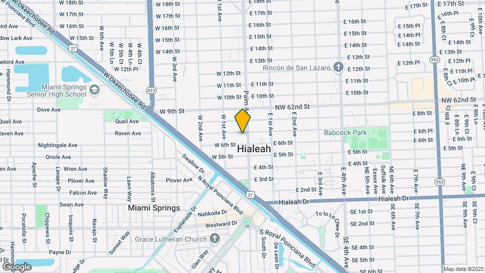 650 Palm Ave Map and Location Details