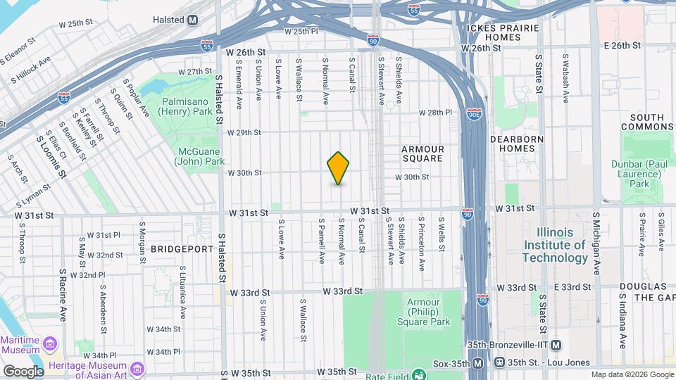 3028 S Normal Ave Map and Location Details