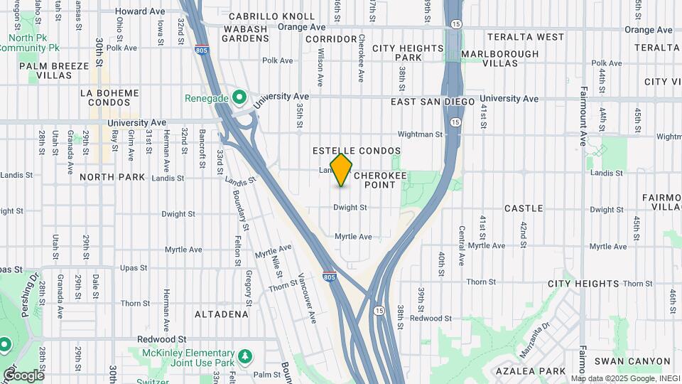 3639 36th St Mapa y Detalles de la Ubicación