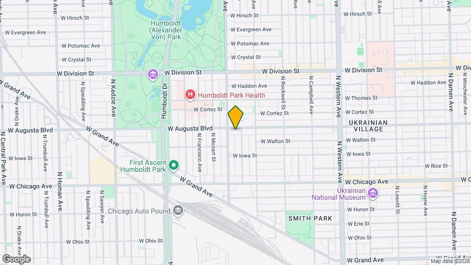 2745 W Augusta Blvd, Unit 3R Map and Location Details