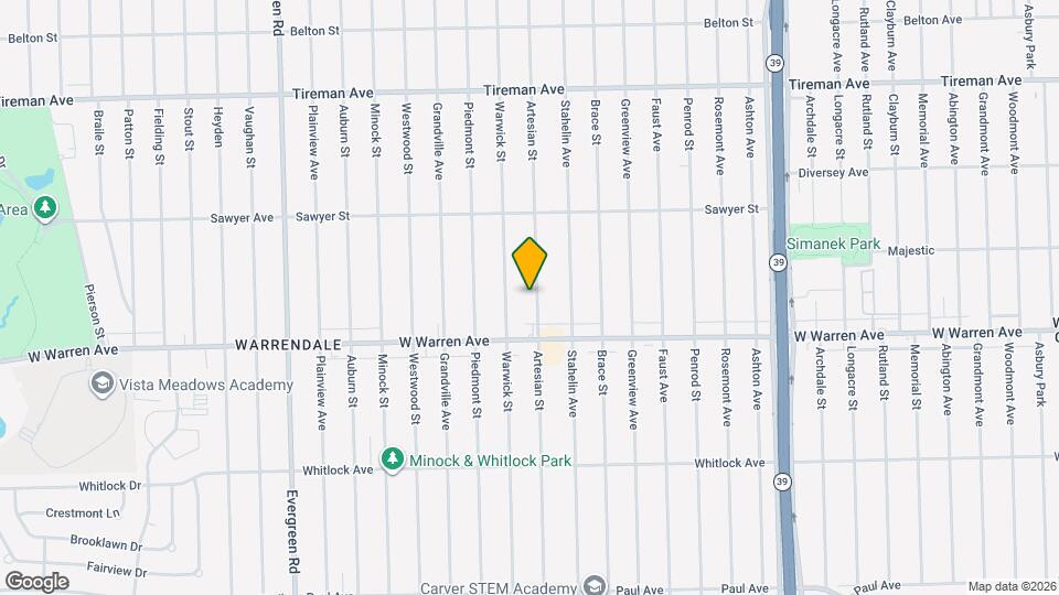 7279 Artesian St Map and Location Details