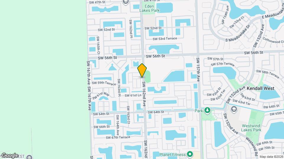 5921 SW 162nd Ct Map and Location Details