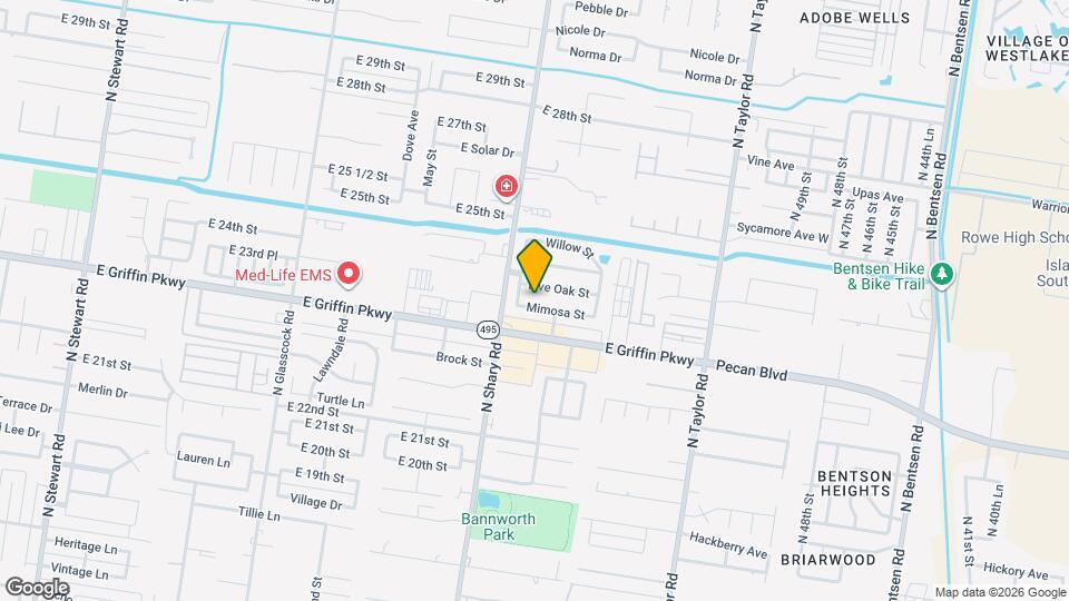 2405 Mimosa St Map and Location Details