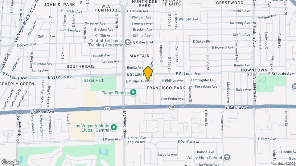 1414 E Phillips Ave Mapa y Detalles de la Ubicación