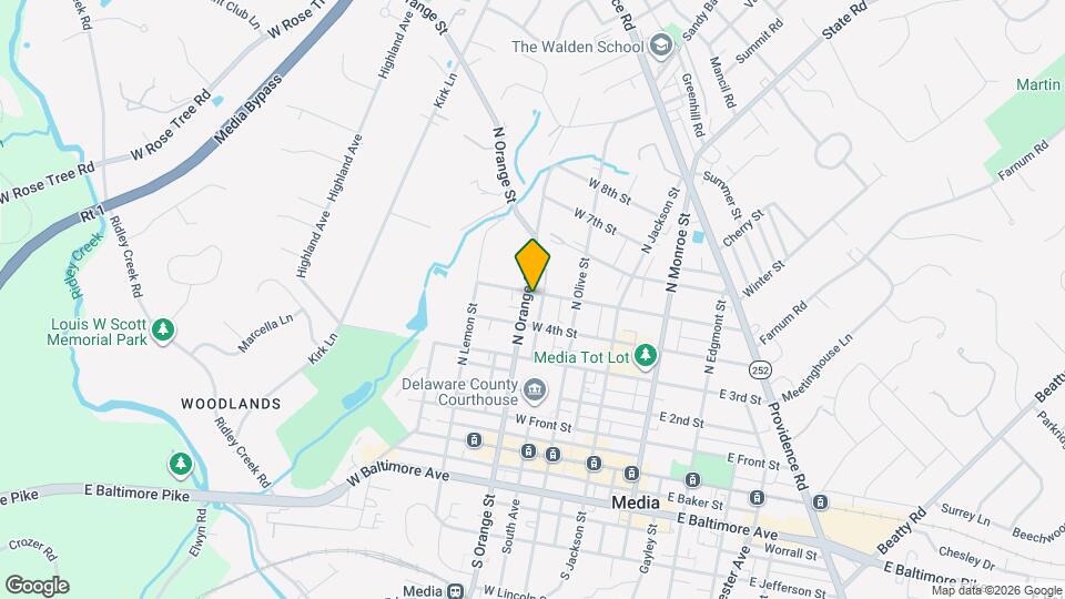 423 N Orange St Map and Location Details