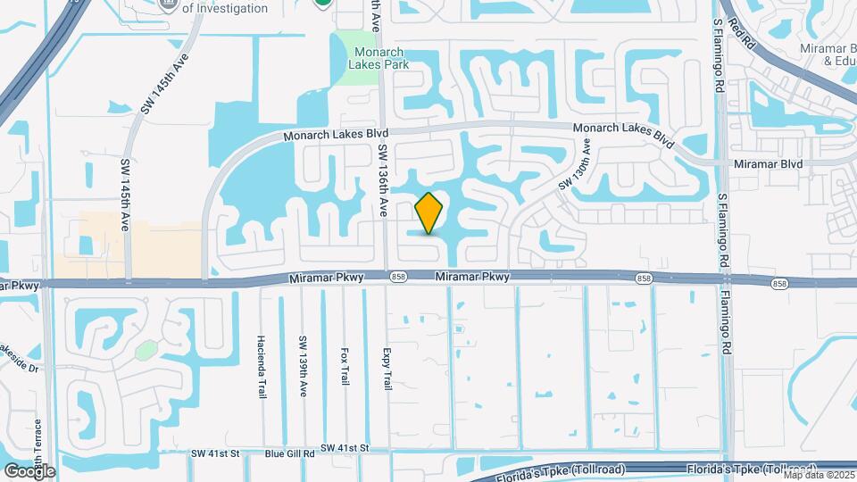 13333 SW 31st St Map and Location Details