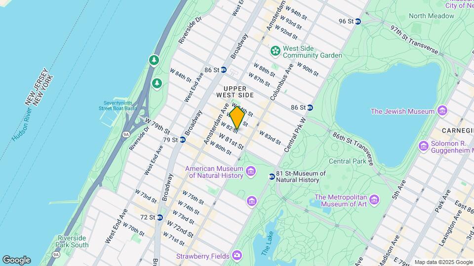 126 W 82 St Map and Location Details