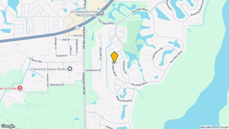 1600 The Oaks Blvd Map and Location Details