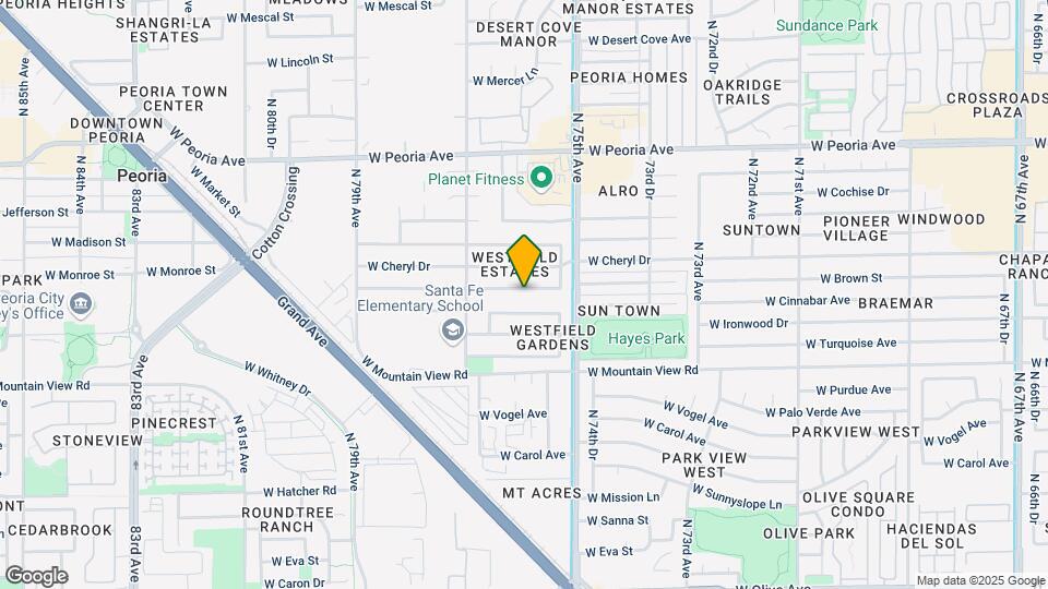 7543 W Brown St., Unit A Map and Location Details