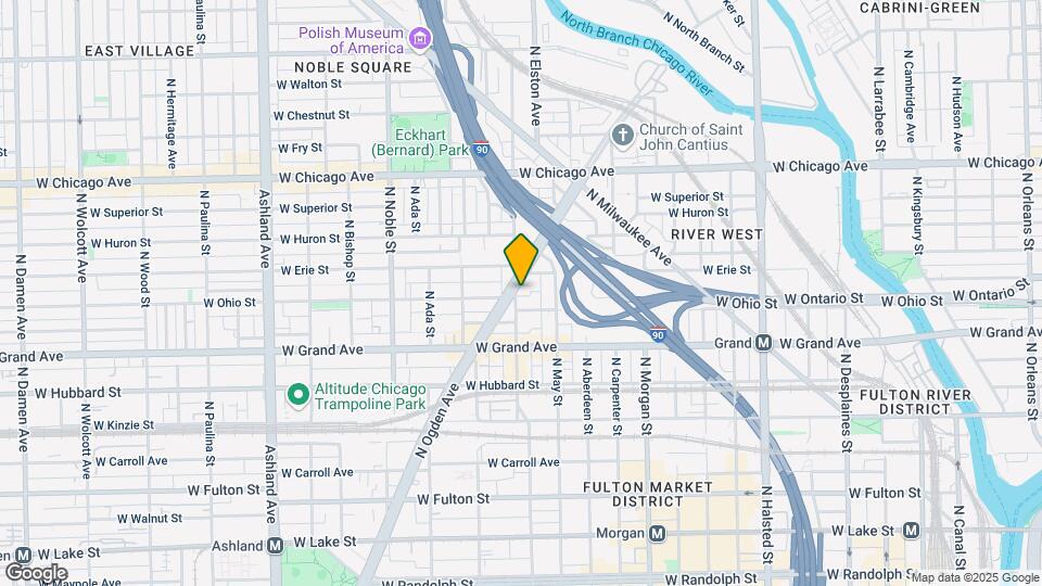 613 N Racine Ave, Unit 1 Map and Location Details