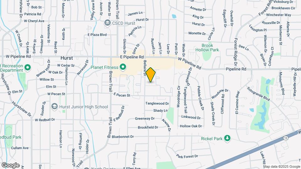 606 Bellaire Dr Map and Location Details