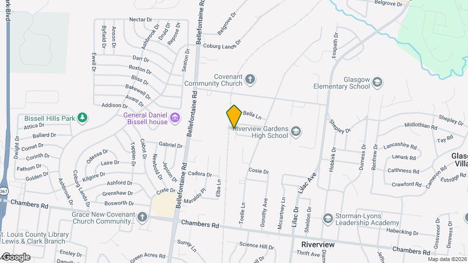 10203 Trio Ln Map and Location Details