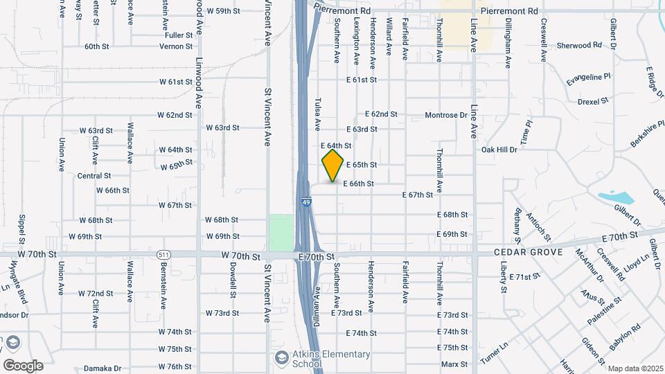 6600 Southern Ave Map and Location Details