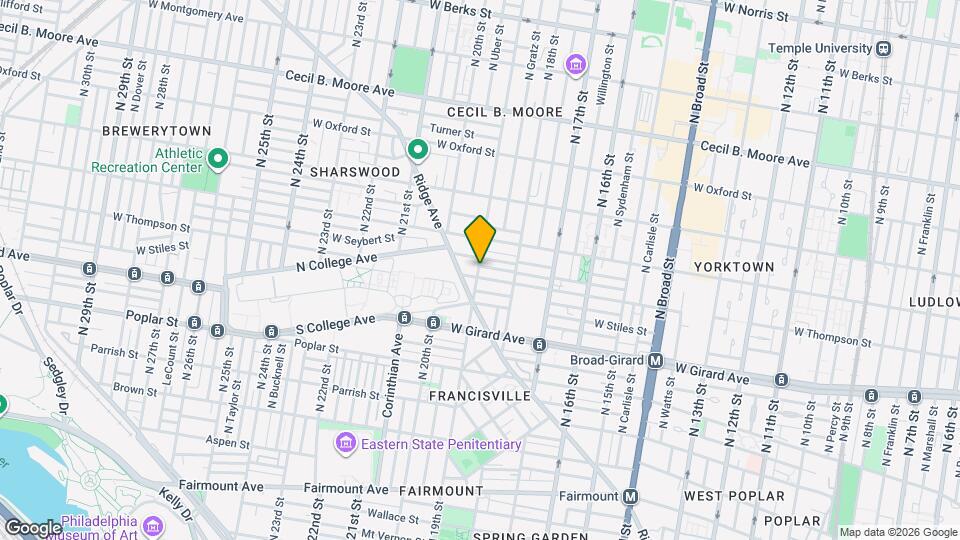 1309 N 19th St Map and Location Details