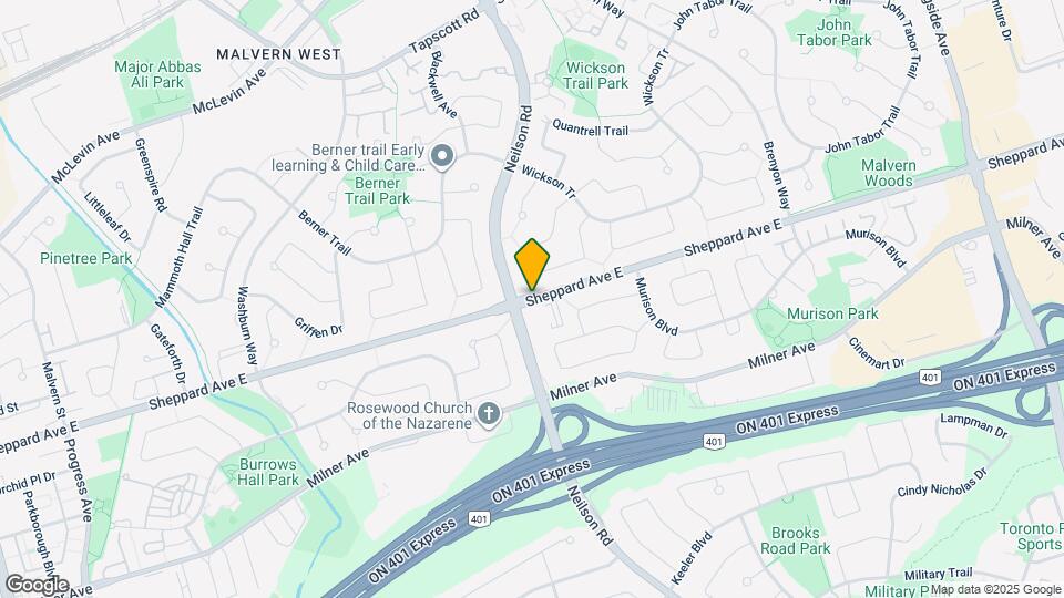 1511 Sheppard Ave E Map and Location Details