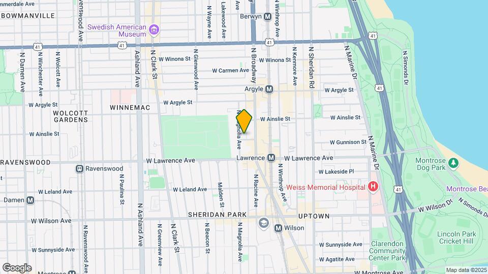 1220 W Gunnison St-Unit -3 Map and Location Details