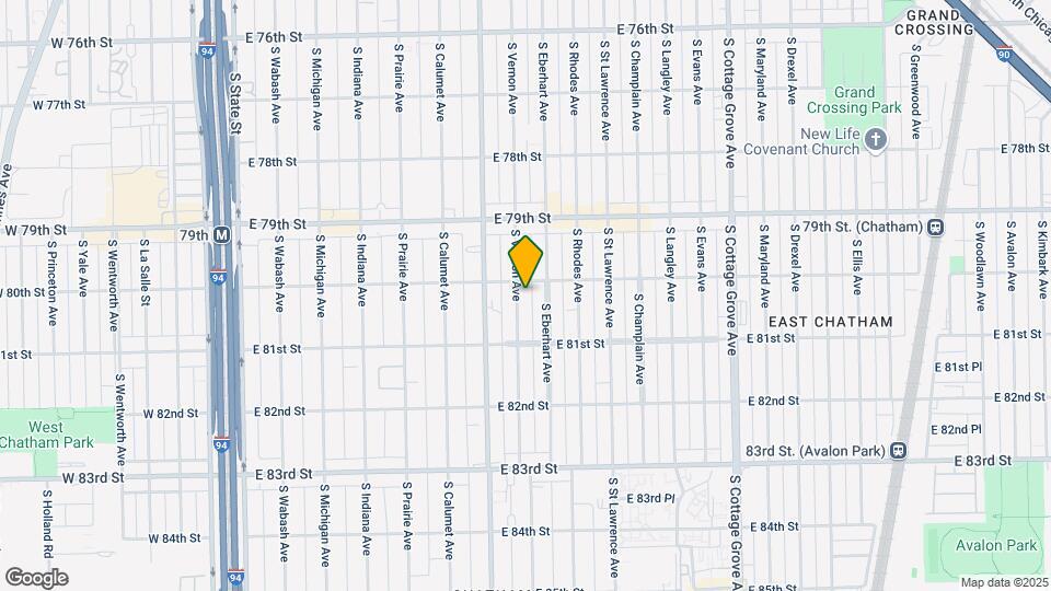 8017 S Vernon Ave Map and Location Details