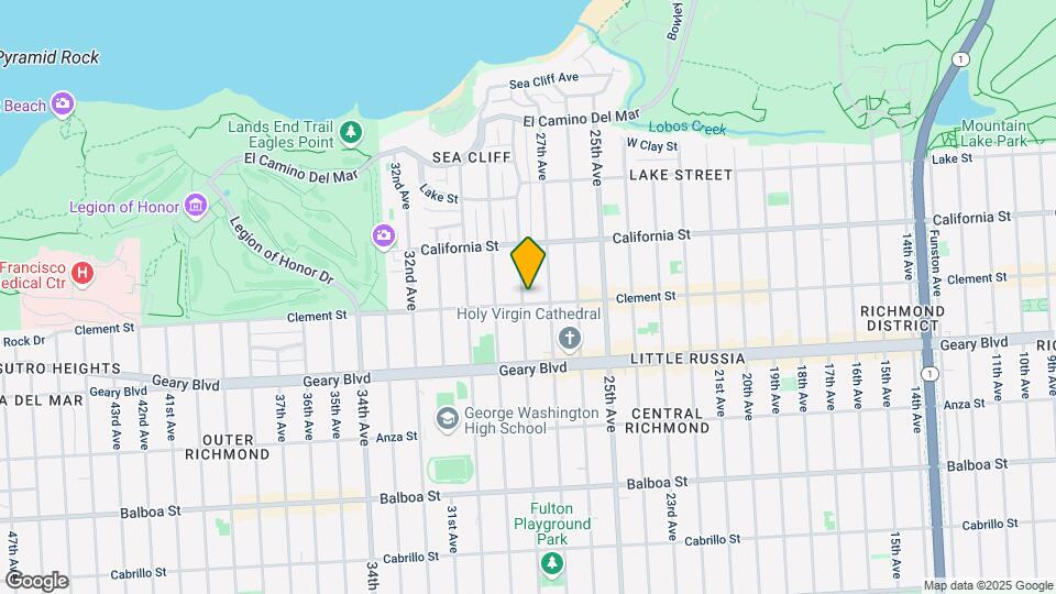 2650 Clement St Mapa y Detalles de la Ubicación