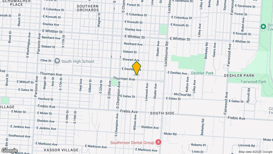 1295 Wilson Ave Map and Location Details