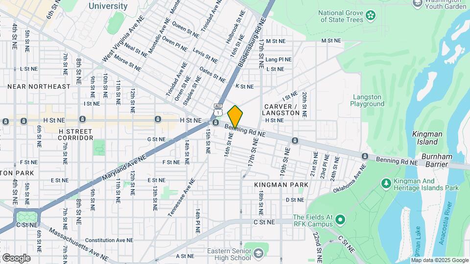 1611 Benning Rd NE Mapa y Detalles de la Ubicación