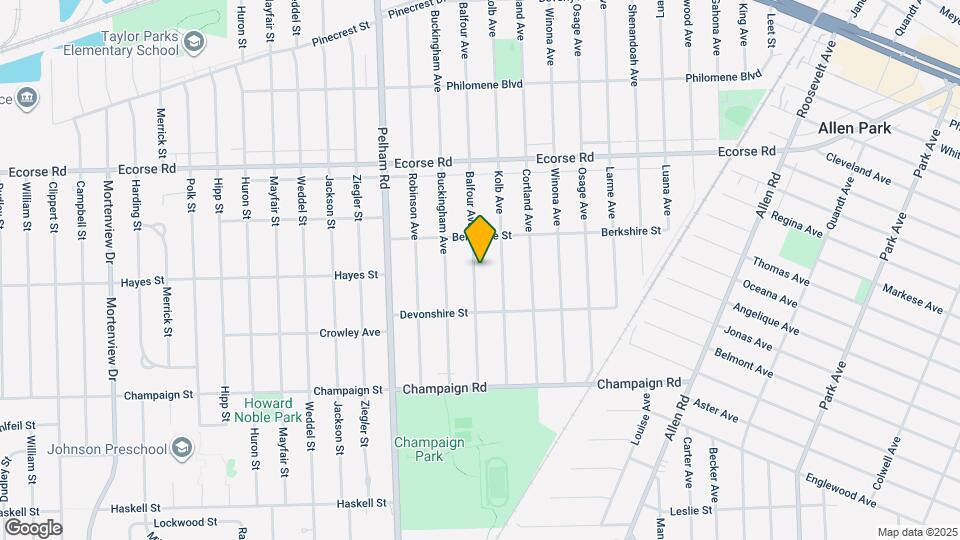 7671 Balfour Ave Map and Location Details